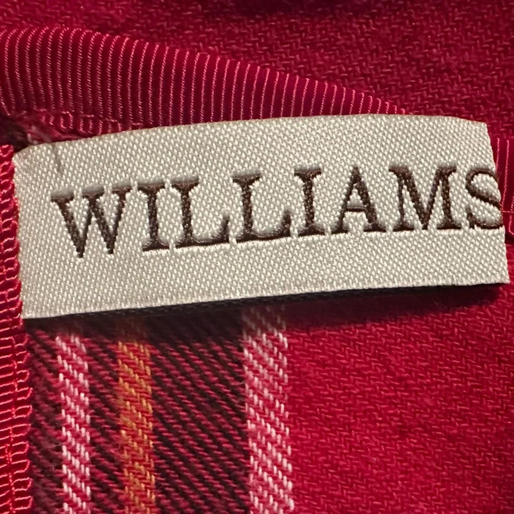 Williams Sonoma Red Stewart Tartan Plaid Table Runner